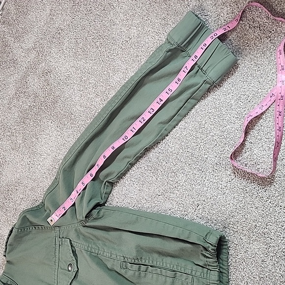 Blank NYC Lightweight Green Utility Jacket with Tie Waist Size M - Picture 6 of 9